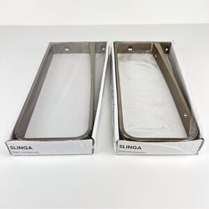 2 IKEA SLINGA DESIGN LOUISE HENDERSTROM METAL BRACKETS 700.925.05 NEW